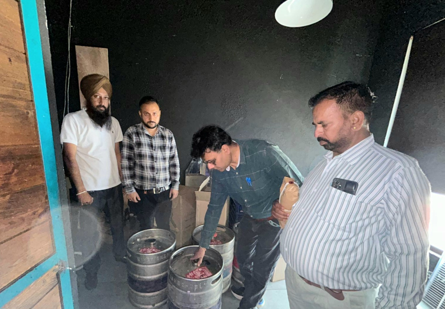 The Food Safety Team of the Health Department collected 8 samples of Pan-Masala and alcoholic beverages from various restaurants and beer bars.